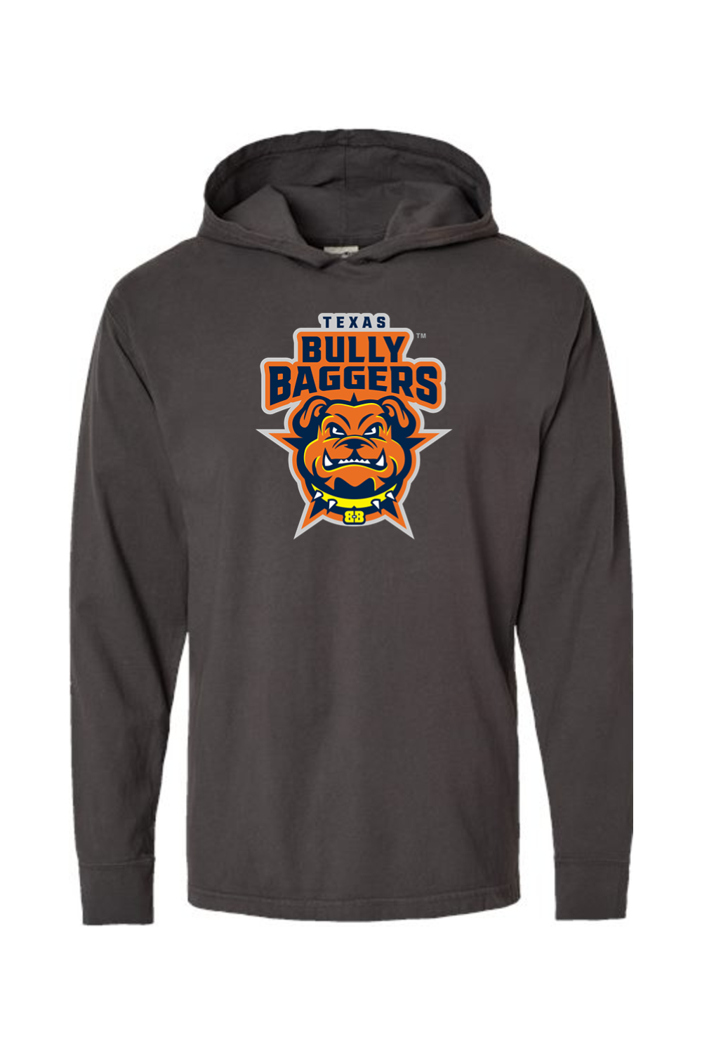 Texas Bully Baggers - ComfortWash by Hanes Garment-Dyed Jersey Hooded Long Sleeve T-Shirt