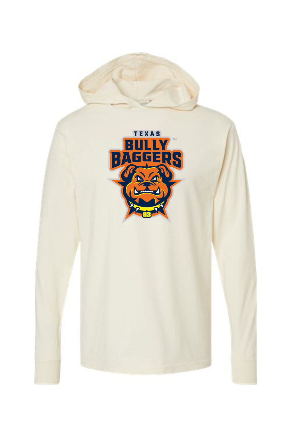 Texas Bully Baggers - ComfortWash by Hanes Garment-Dyed Jersey Hooded Long Sleeve T-Shirt