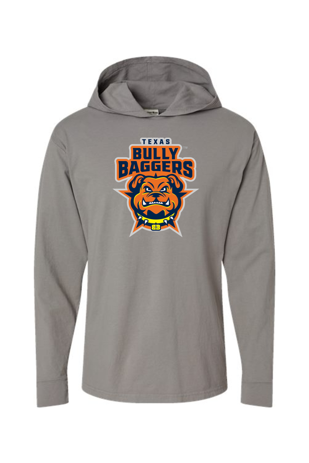 Texas Bully Baggers - ComfortWash by Hanes Garment-Dyed Jersey Hooded Long Sleeve T-Shirt
