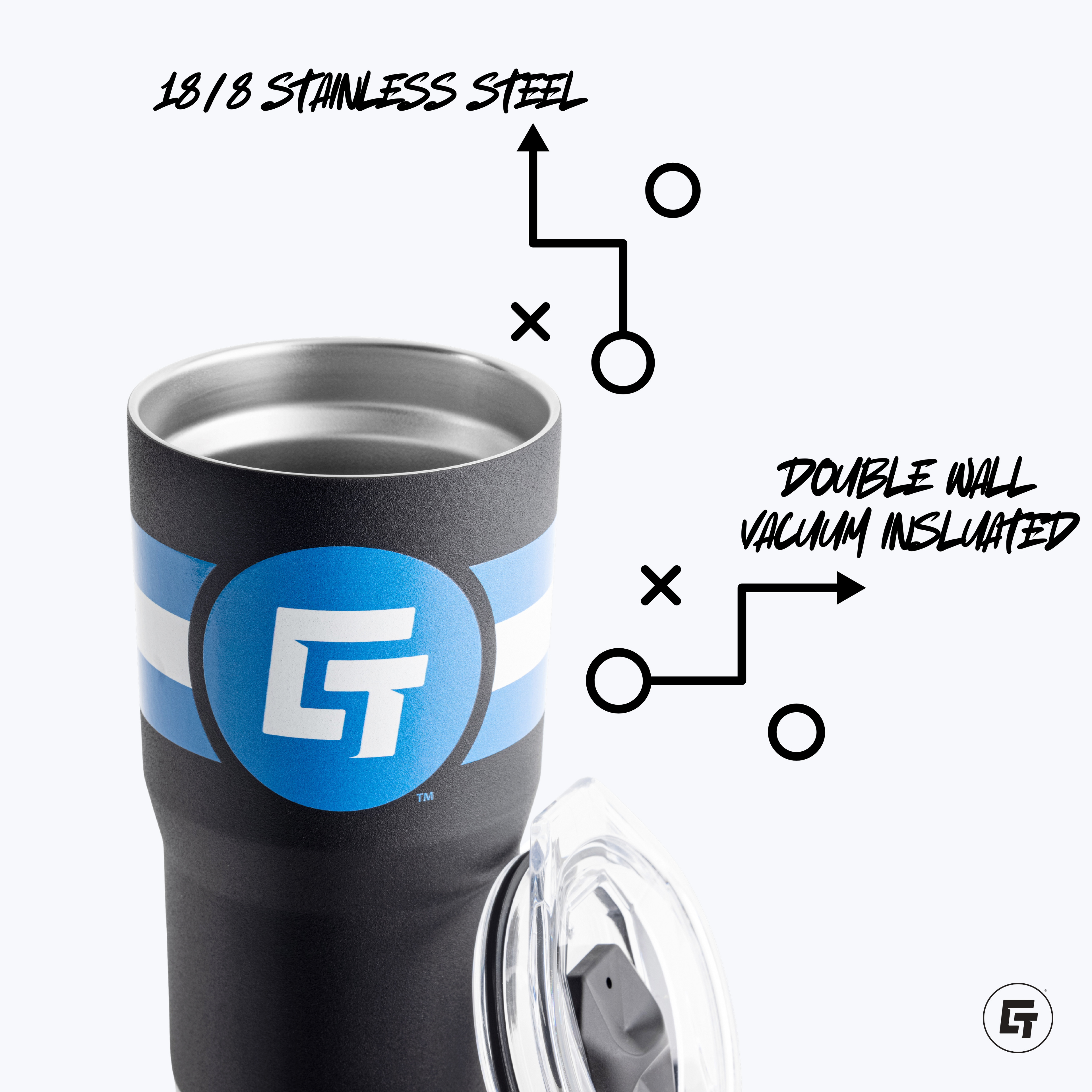 Texas Bully Baggers  - 20oz Black Tumbler