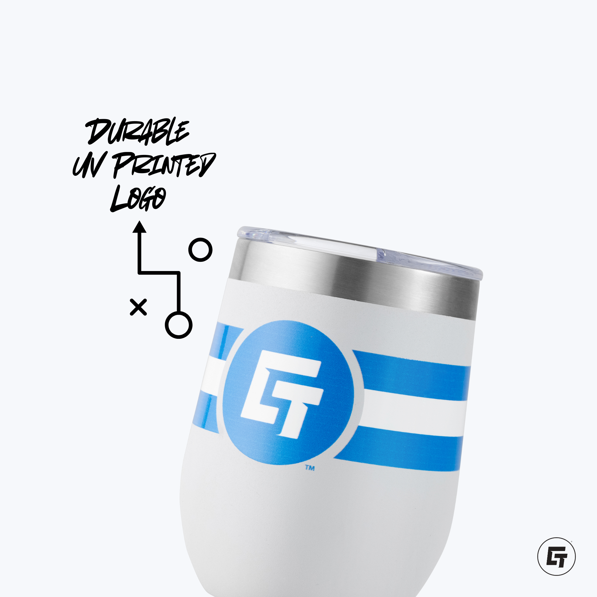 Texas Bully Baggers - 12oz Navy Stemless Tumbler