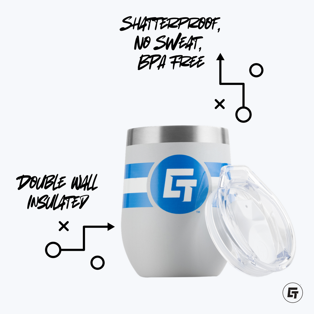 Texas Bully Baggers - 12oz Navy Stemless Tumbler