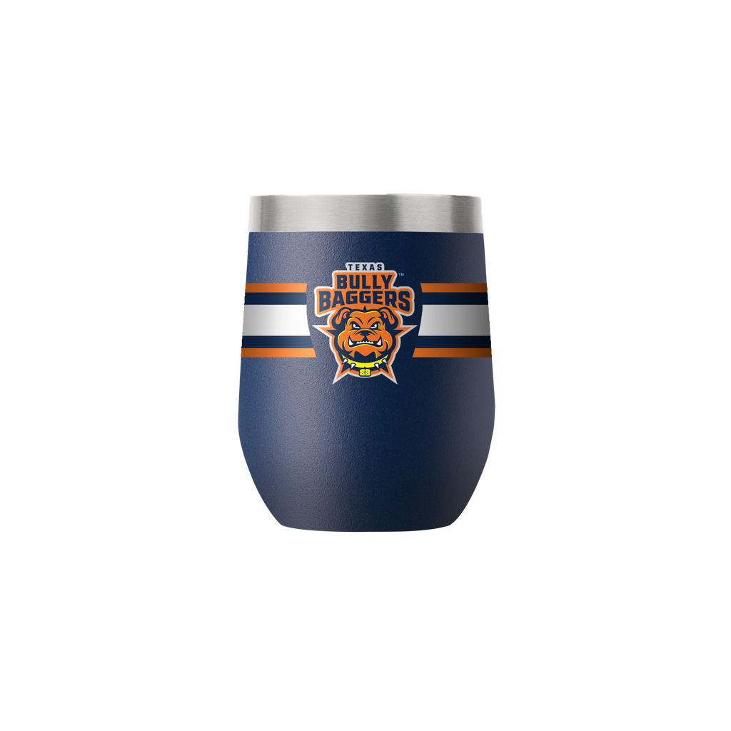 Texas Bully Baggers - 12oz Navy Stemless Tumbler