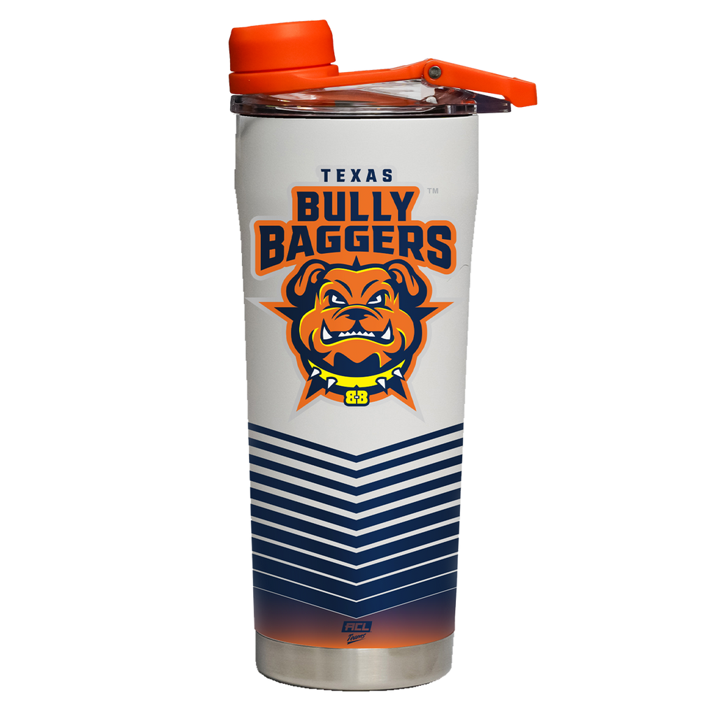 Texas Bully Baggers - White Shaker Bottle