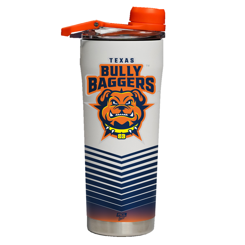 Texas Bully Baggers - White Shaker Bottle