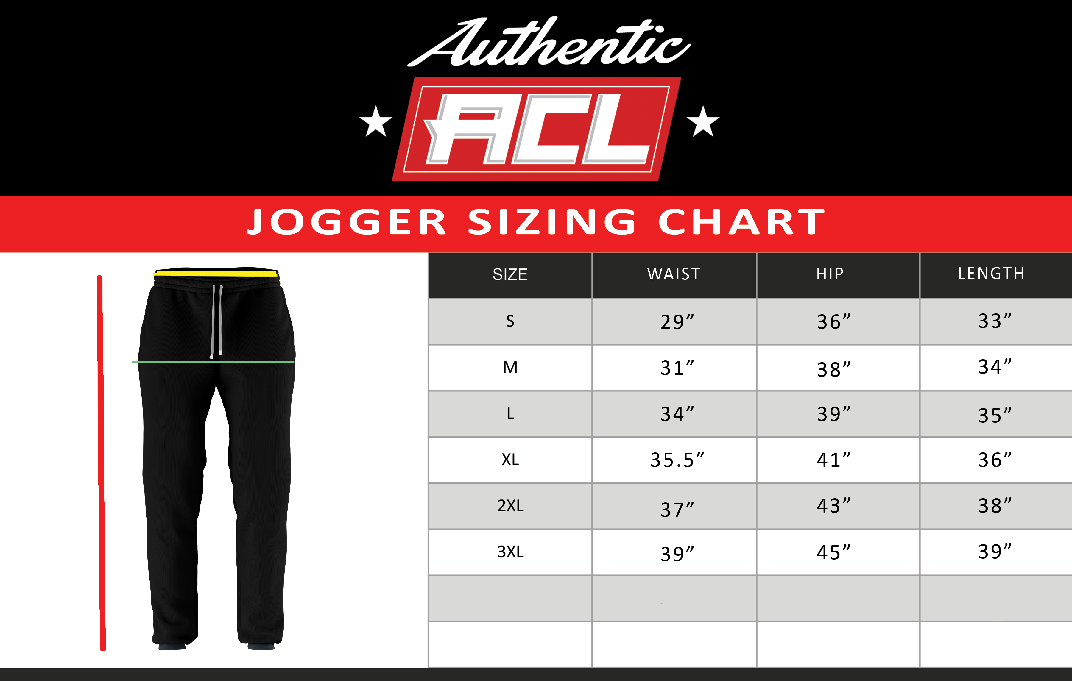 AUTHENTIC ACL PRO BULLY BAGGERS  "FAN GEAR" 2026-JOGGERS