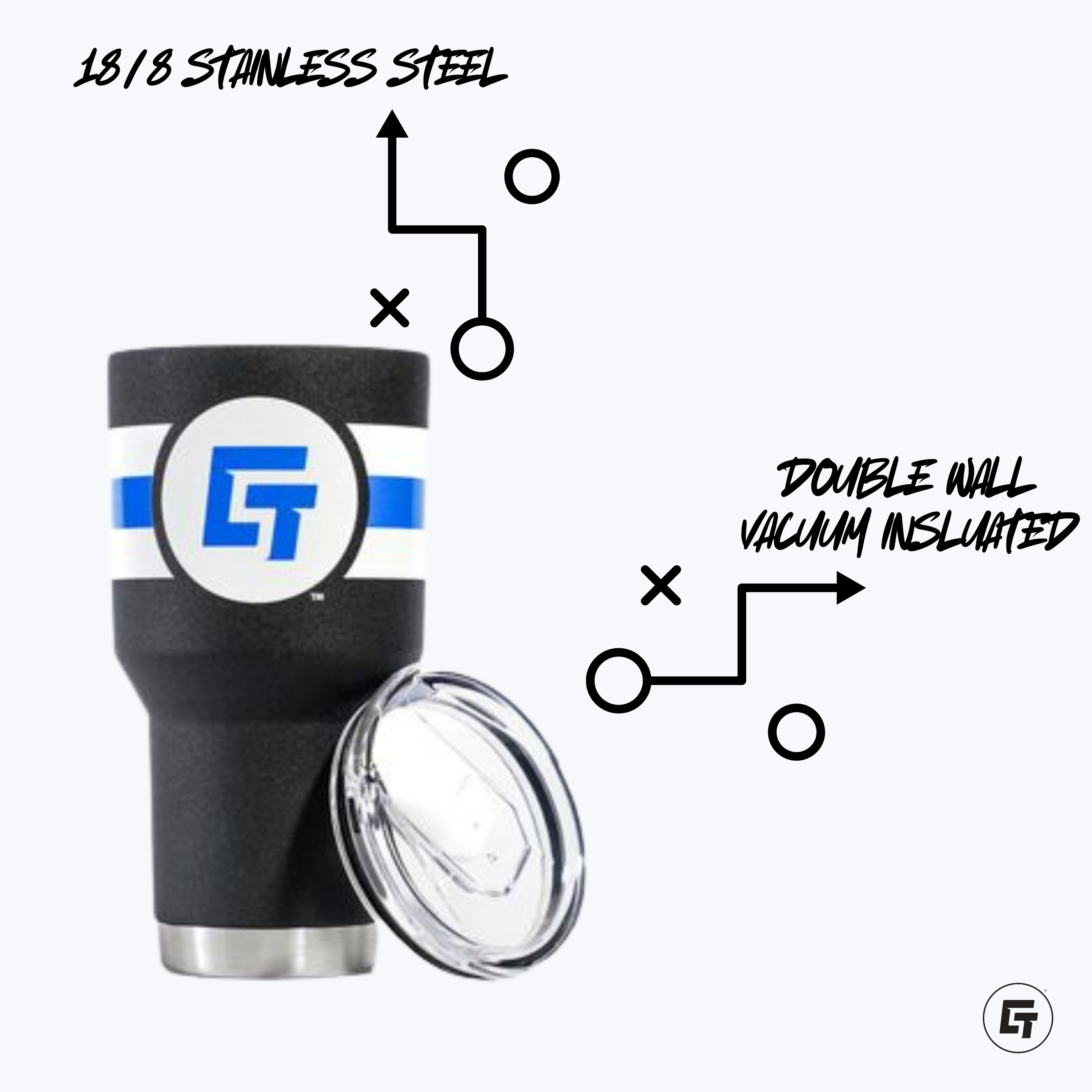 Texas Bully Baggers - 30oz Orange Tumbler